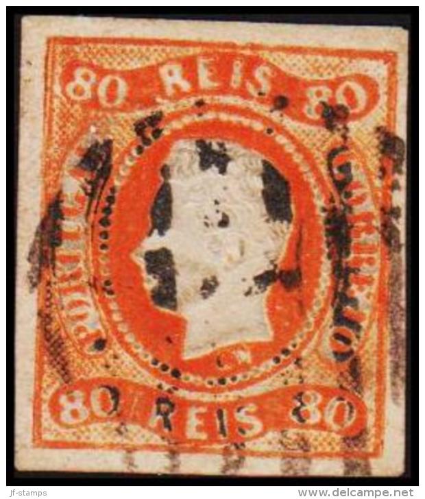 1866. Luis I. 80 REIS.  (Michel: 22) - JF193269 - Gebruikt