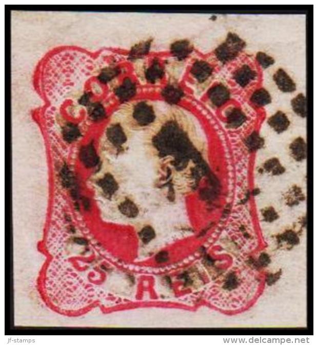1862. Luis I. 25 REIS.   (Michel: 14) - JF193226 - Oblitérés