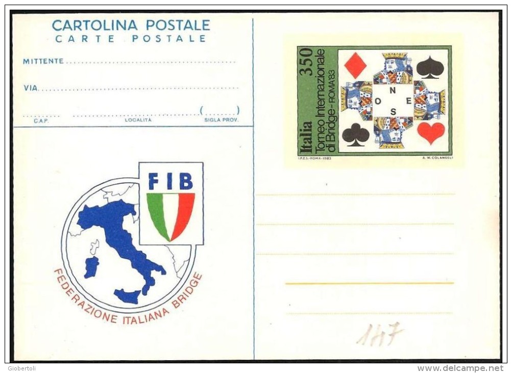 Italia/Italie/Italy: Intero, Stationery, Entier, Bridge - Non Classificati