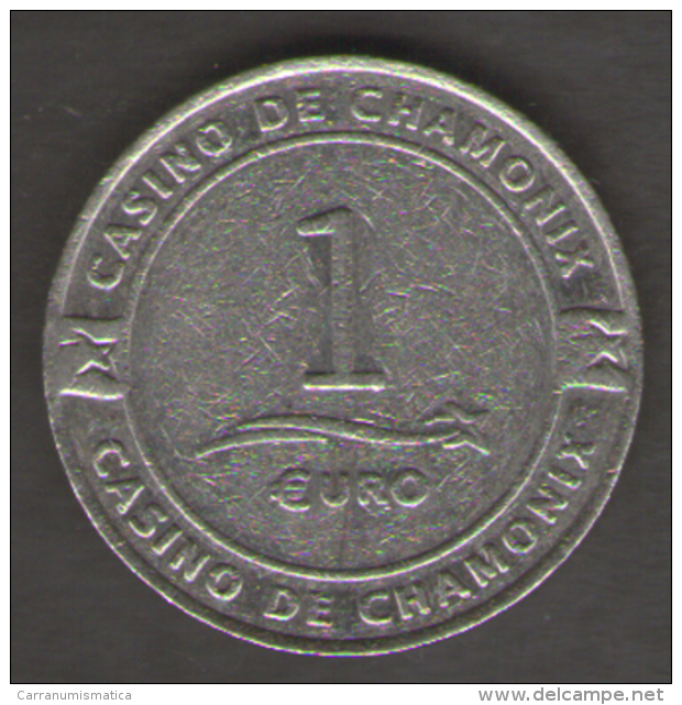 FRANCIA GETTONE CASINO TOKEN CASINO DE CHAMONIX VALORE 1 EURO - Casino