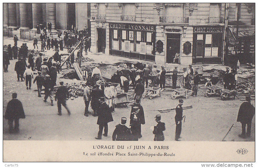 Orage - Climat - Catastrophe - Paris 15 Juin 1914 - Place Saint Philippe Du Roule - Catástrofes