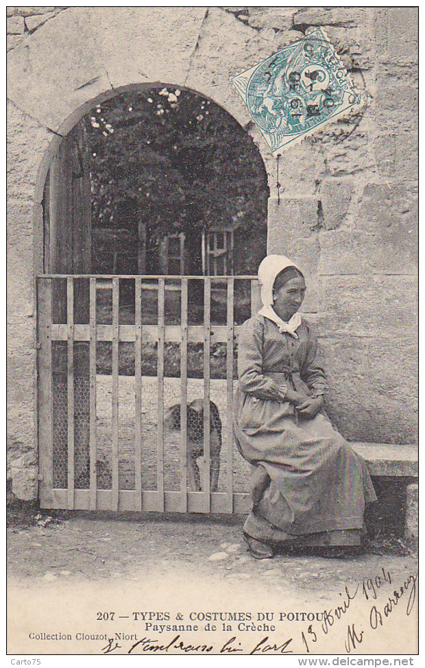 La Crèche 79 -  Types Et Costumes Du Poitou - Paysanne - 1904 - Autres & Non Classés