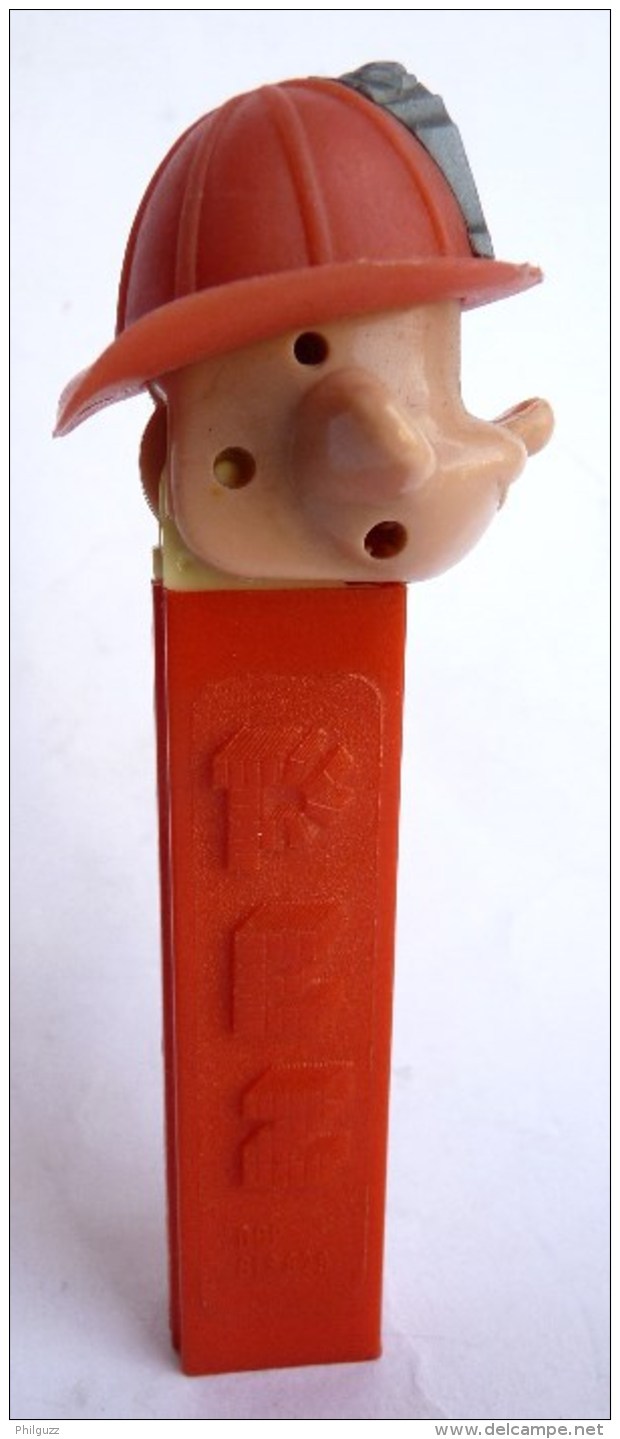 TRES RARE PEZ POMPIER - FIREMAN 60-70's Sans Pied - No Feet  818829 - Pez