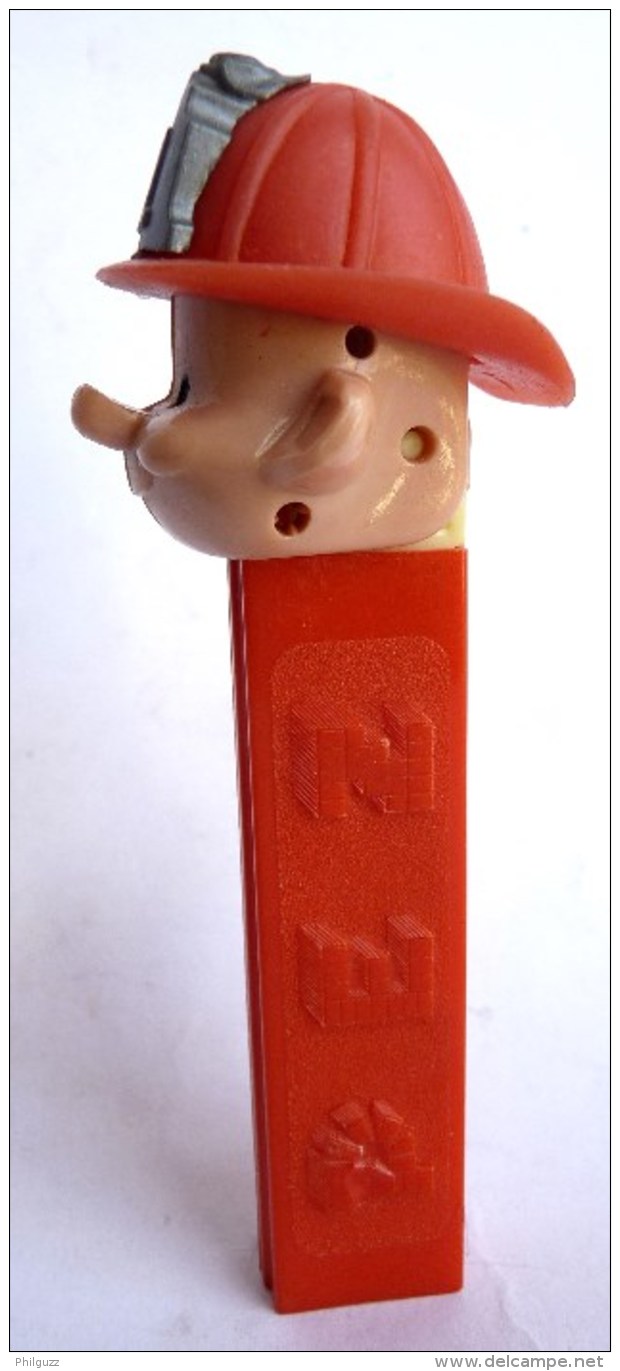 TRES RARE PEZ POMPIER - FIREMAN 60-70's Sans Pied - No Feet  818829 - Pez