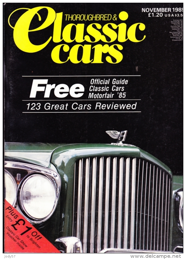 CLASSIC CARS - NOVEMBER 1985 - LOTUS MARK IV - Transportation