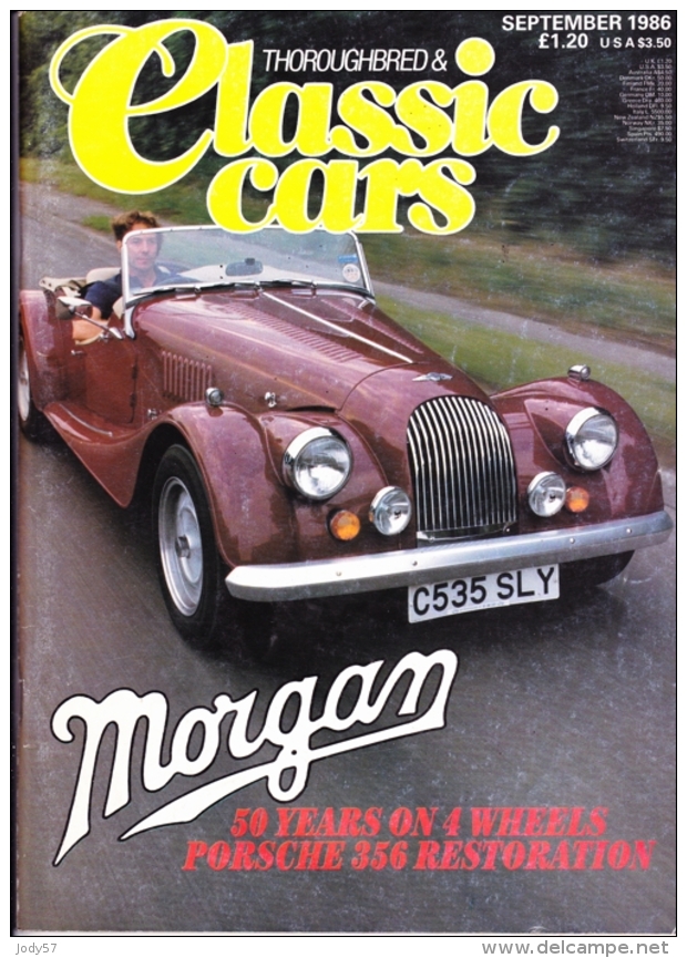 CLASSIC CARS - SEPTEMBER 1986 - MORGAN PLUS FIFTY - Transportation