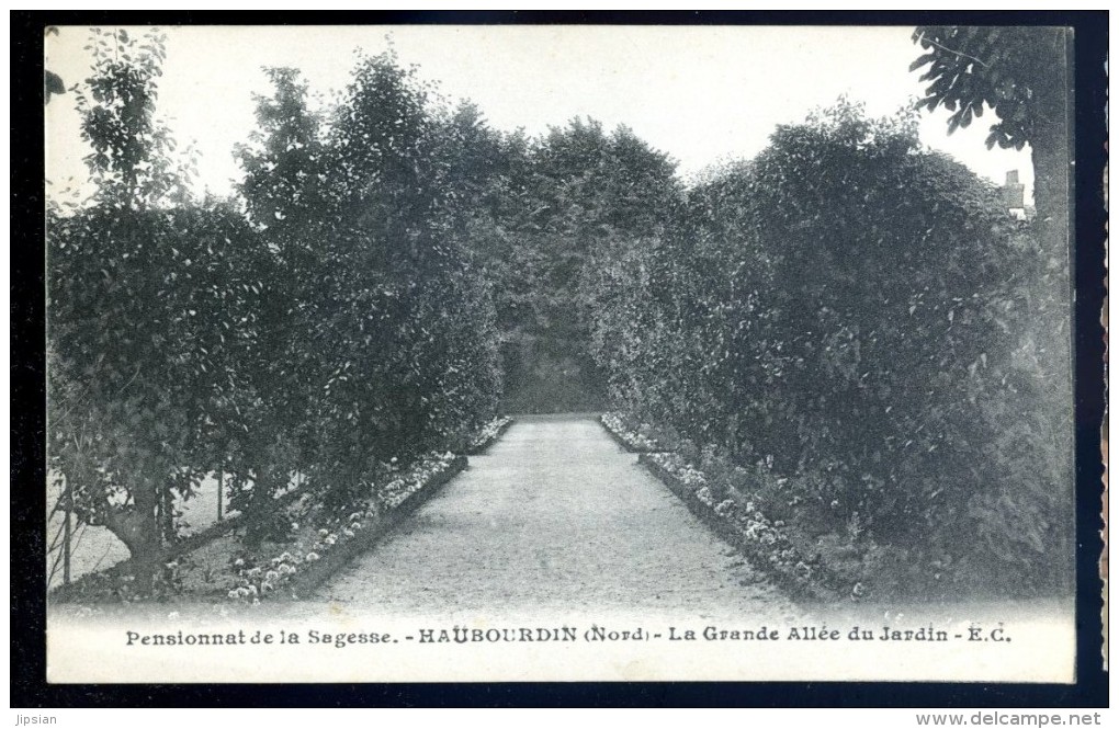 Cpa Du 59  Haubourdin Pensionnat De La Sagesse - La Grande Allée Du Jardin   LIOB24 - Haubourdin