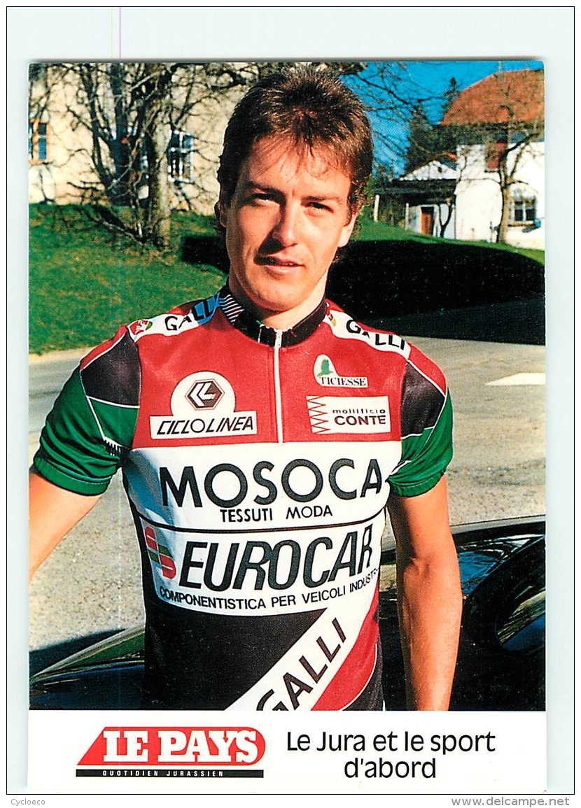 Jocelyn JOLIDON . 2 Scans. Cyclisme. Mosoca Galli 1990 - Ciclismo