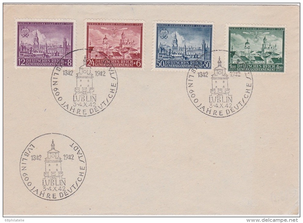 ALLEMAGNE 1942 LETTRE DE LUBLIN - Briefe U. Dokumente