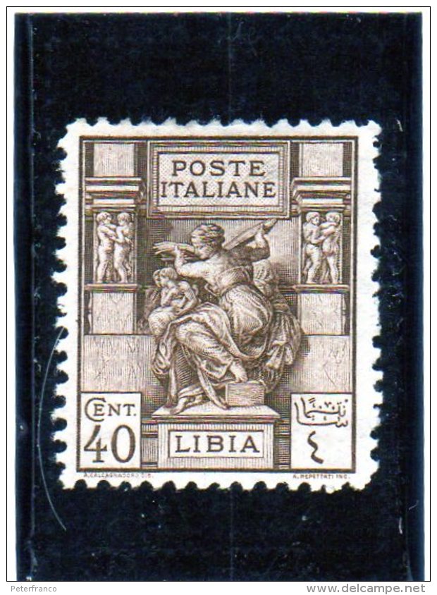 1924 Libia - Sibilla Libica - Libia