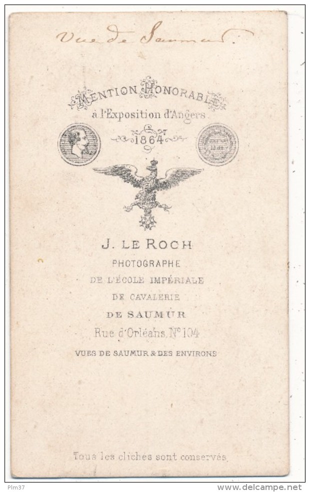 SAUMUR, Maine Et Loire  - CDV  J. Le Roch - Andere & Zonder Classificatie