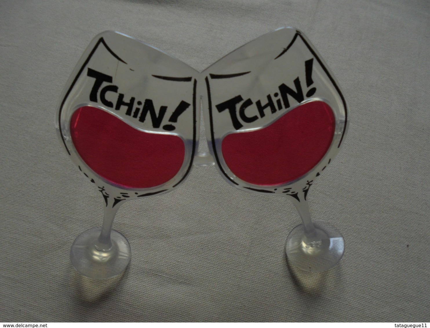 Vintage - Paire De Lunettes Déguisement Fête "Verres Tchin-Tchin" - Nieuwjaar