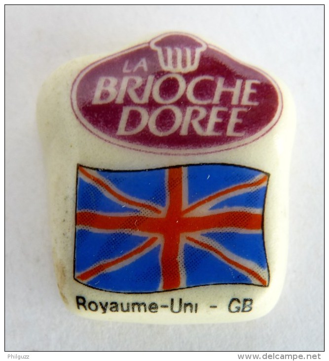 FEVE PERSONALISEE PERSO MAURIN DRAPEAUX EUROPEENS - BRIOCHE DOREE - DRAPEAU DU ROYAUME UNI - Países