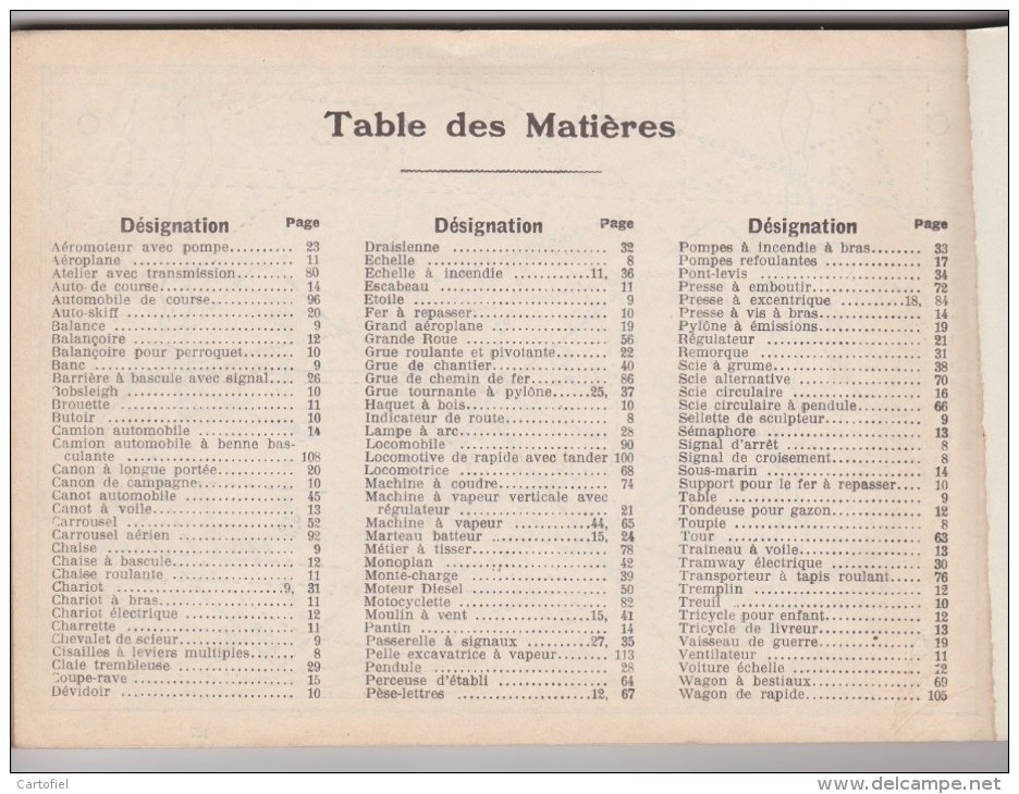 TRIX-ANFOE-LIVRE DE MODELES ET INSTRUCTION-BOITE DE CONSTRUCTION METALLIQUES-LIVRE-128 PAGES-TRES BONNE ETAT-VOYEZ5SCANS - Modélisme