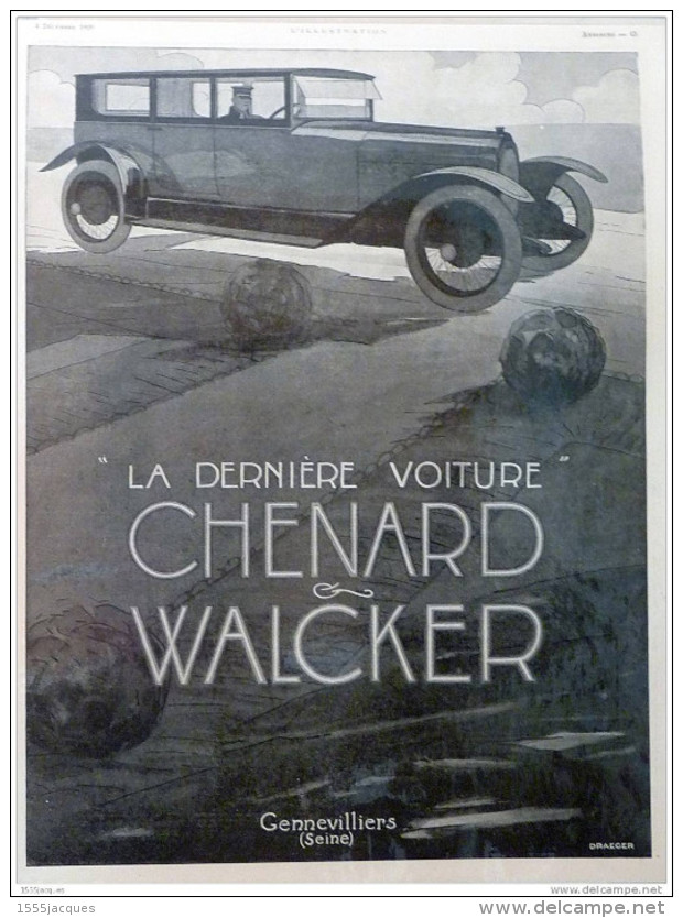 16 PUBLICITÉS PLASTIFIÉES DU JOURNAL L´ILLUSTRATION ANNÉES 20-30 : MODE PARFUM AUTOMOBILE ET ACCESSOIRES (RECTO-VERSO)