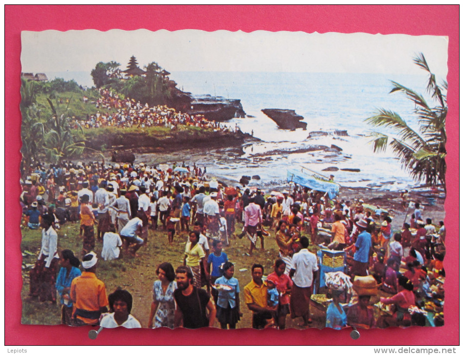 Indonésie - Bali - Pemandangan Indah Di Tanah Lot - Scans Recto-verso - Indonésie