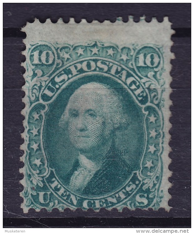 United States 1861 Mi. 20W  10 C. George Washington  Mit Waffel W. Grill Perf. 12, MNG Cote 2400 € !! (2 Scans) - Ungebraucht