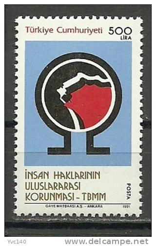 Turkey; 1991 The International Protection Of Human Rights - Ungebraucht