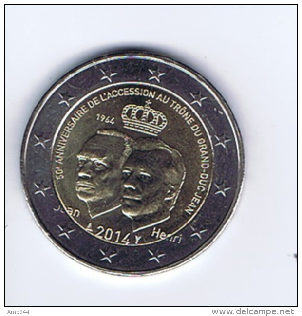 Lussemburgo - 2 Euro Commemorativo 2014 - Incoronazione Granduca - Lussemburgo