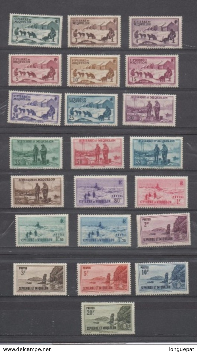 St PIERRE Et MIQUELON : Attelage, Port De Saint-Pierre, Phare De La Tortue, Langlade - - Unused Stamps