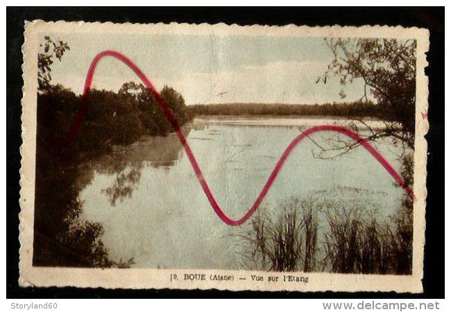 Cpa 025389 Boué , Vue Sur L'étang - Autres & Non Classés