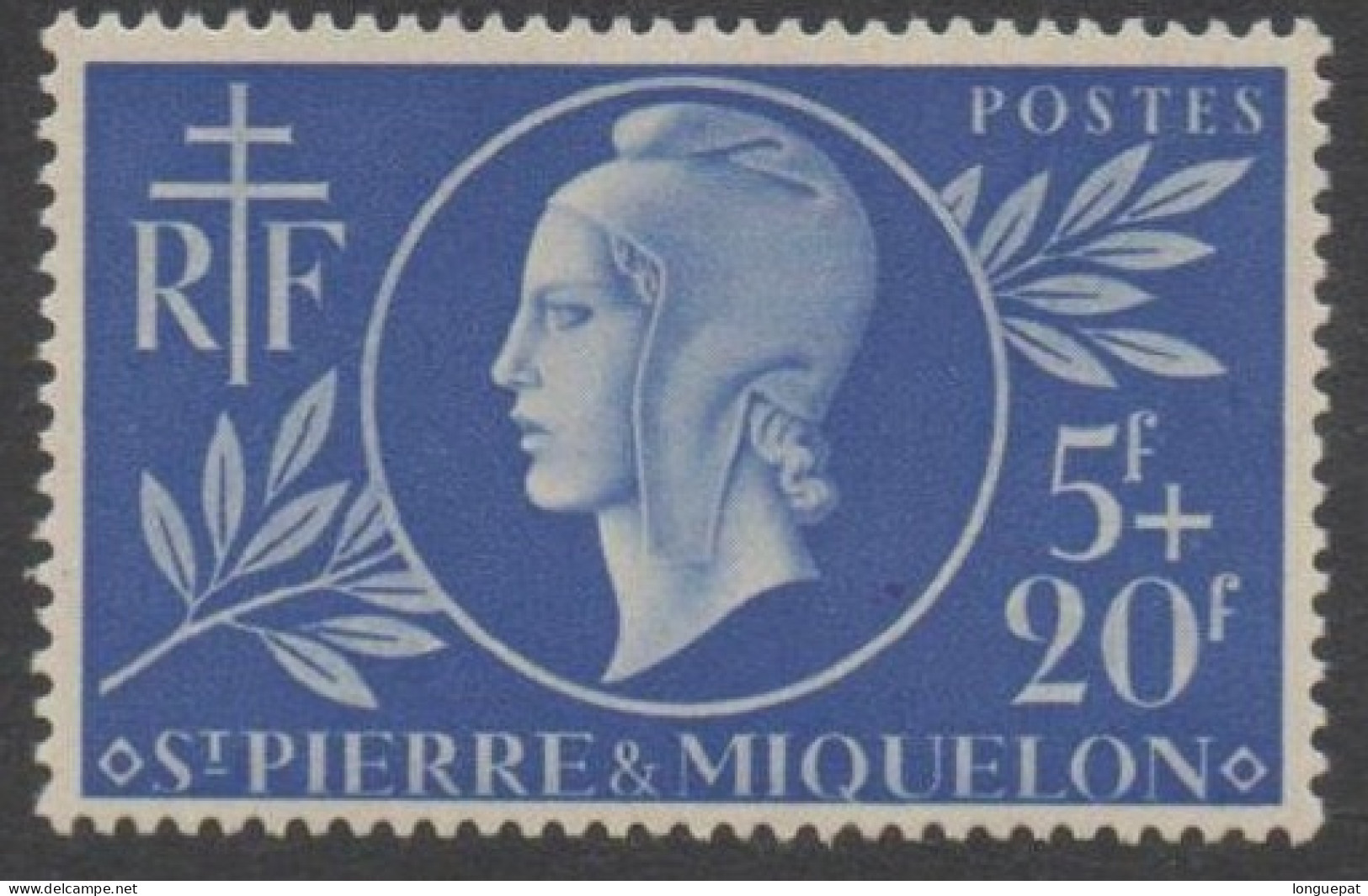 St PIERRE Et MIQUELON : Entraide Française : Femme Au Bonnet Phrygien - - Neufs