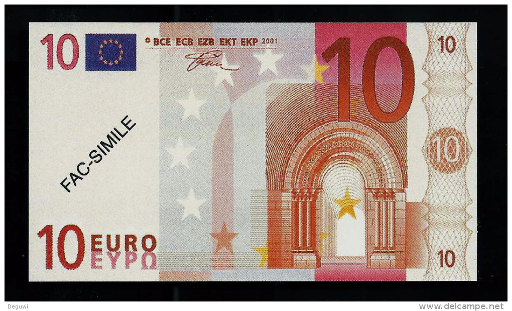 10 Euro POLYMER Note "DAL NEGRO" Billet Scolaire, Educativ, Size 110 X 63, RRRRR, UNC Extrem Scarce!! - Sonstige & Ohne Zuordnung