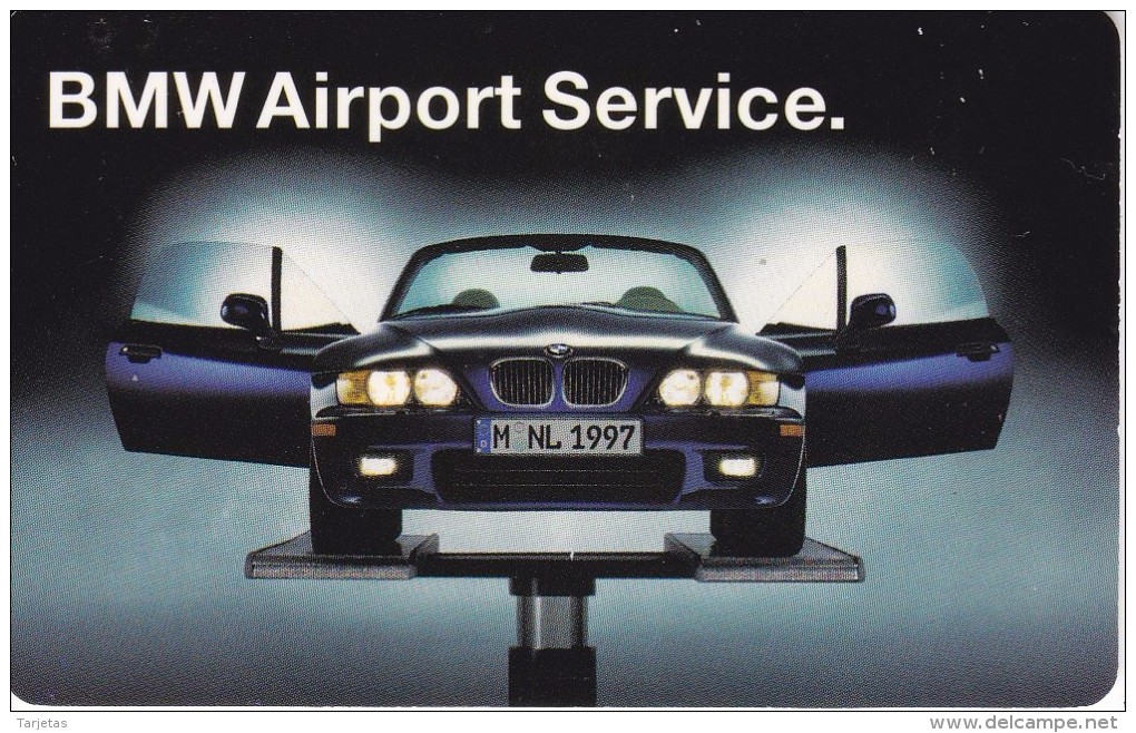 O 486 TARJETA DE ALEMANIA DE UN COCHE BMW AIRPORT SERVICE DE TIRADA 10000  (CAR) - O-Series: Kundenserie Vom Sammlerservice Ausgeschlossen