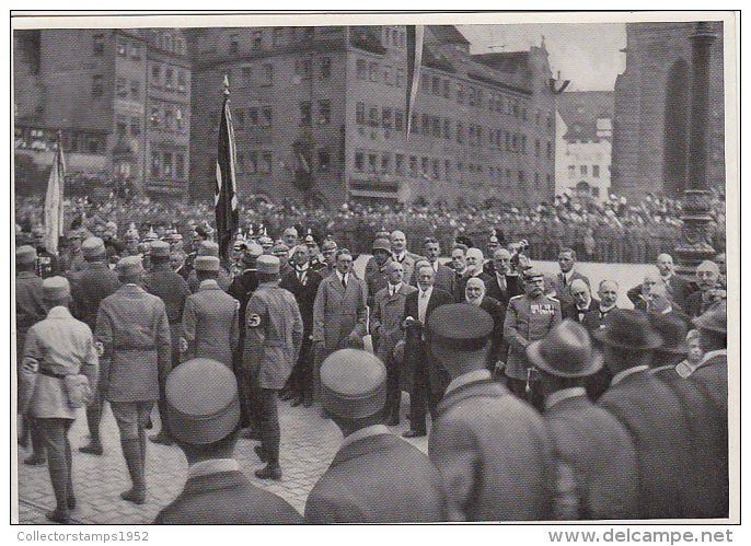 39854- HITLER AT PARADE PICTURE CARD, HISTORY, ALBUM NR 8, IMAGE NR 22, GROUP 29 - Histoire