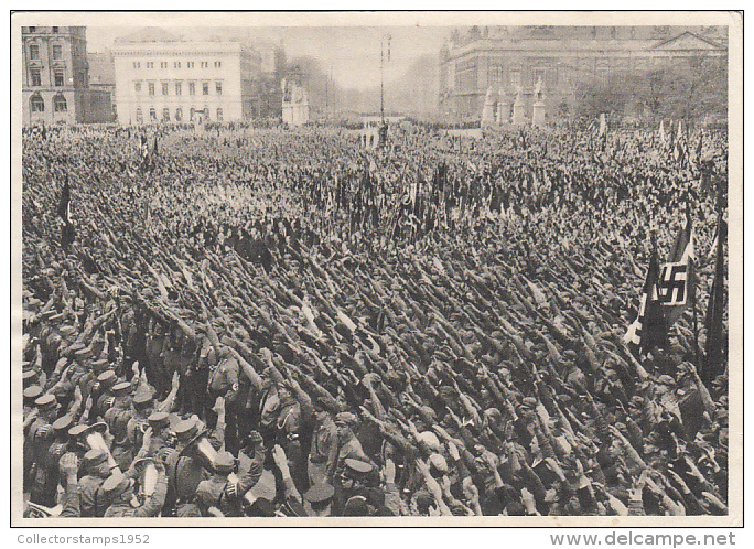 39881- HITLER, PARADE, PICTURE CARD, HISTORY, ALBUM NR 8, IMAGE NR 125 - Histoire