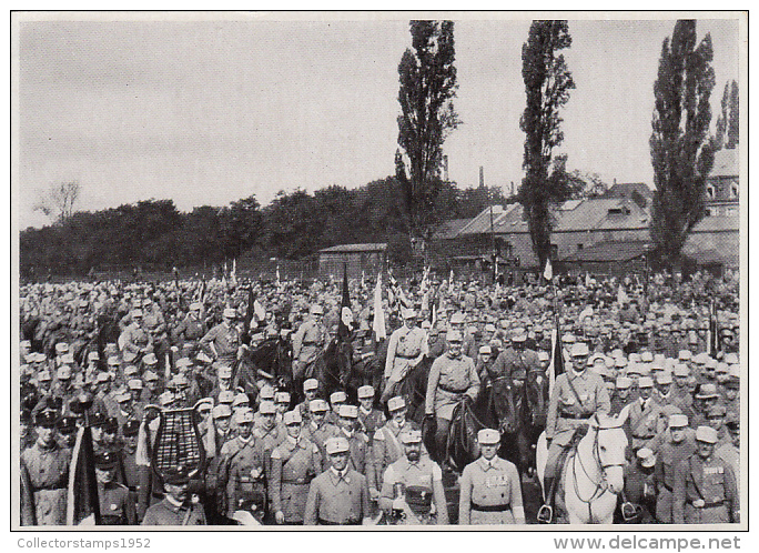 39887- HITLER, SOLDIERS PARADE, PICTURE CARD, HISTORY, ALBUM NR 8, IMAGE NR 21, GROUP 33 - Histoire