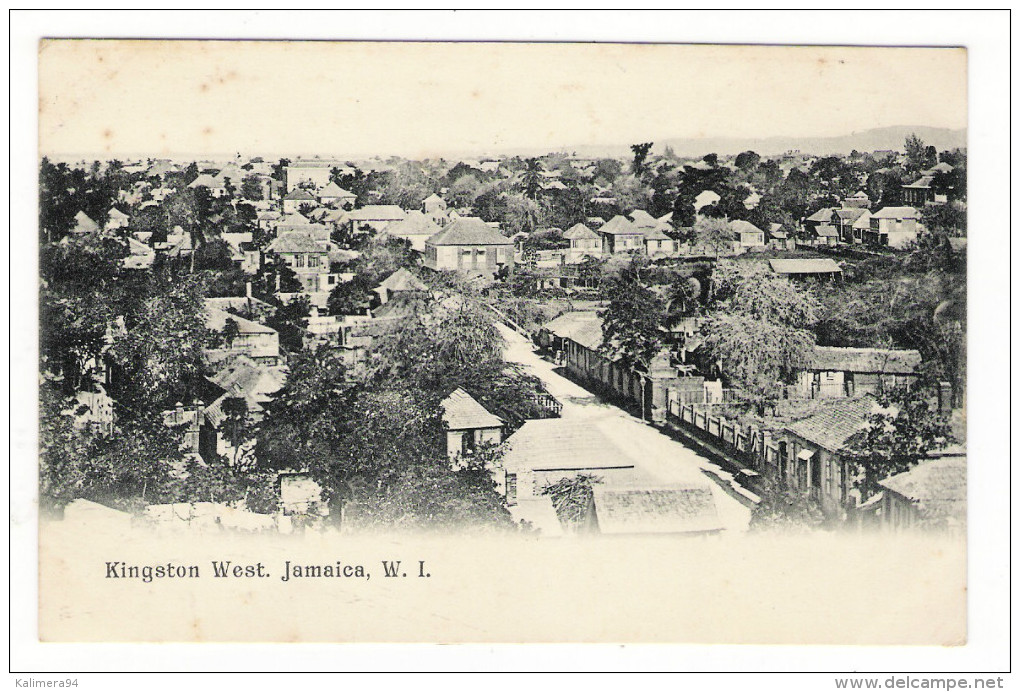 WEST  INDIES  /  JAMAICA  ( île De La JAMAÏQUE ) /  KINGSTON  WEST  ( Beau Quartier Résidentiel )  /  CPA PRECURSEUR - Giamaica