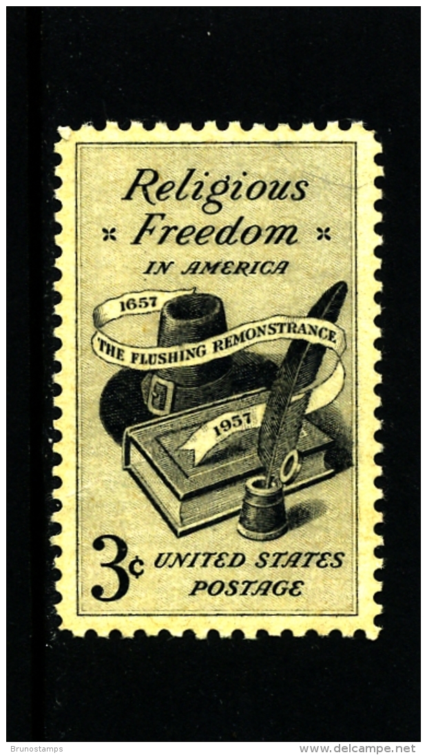 UNITED STATES/USA - 1957  RELIGIOUS FREEDOM  MINT NH - Nuovi