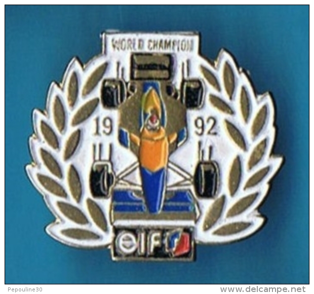 PIN´S //  ** WORLD CHAMPION ** 1992 ** ELF ** - Automobile - F1