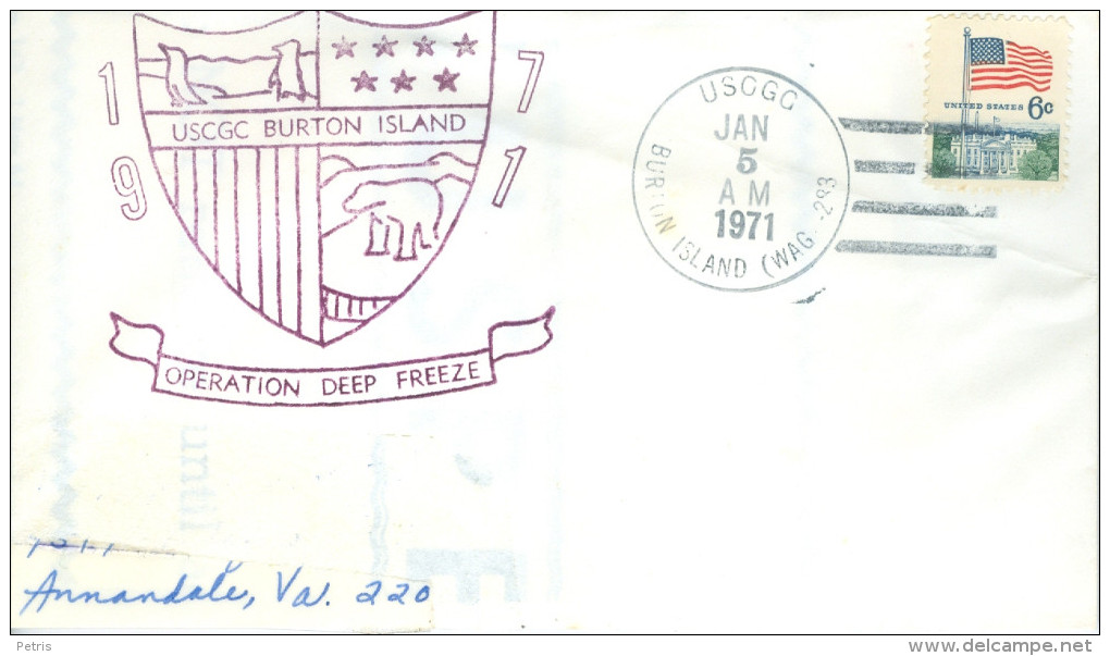 United States 1971 Operation Deep Freeze USCGC Burton Island - Lot. 385 - Programas De Investigación