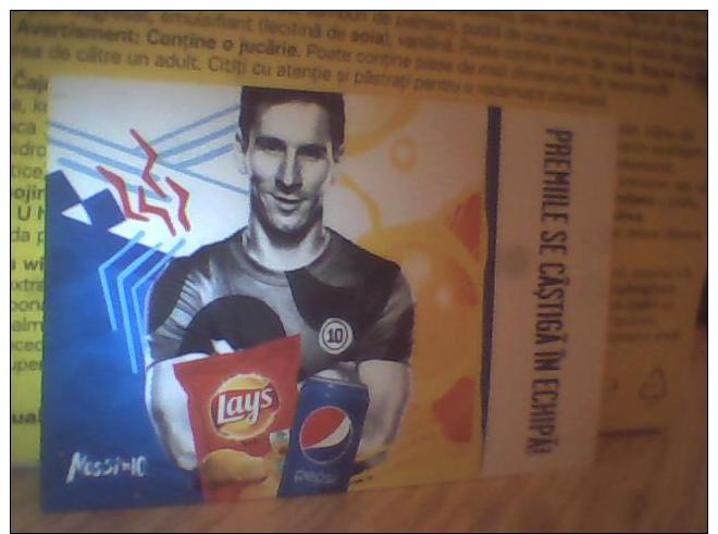 2 CARD FROM PEPSI MESSI Romania - Bierviltjes