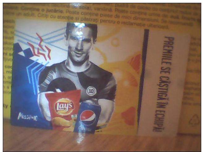 2 CARD FROM PEPSI MESSI Romania - Bierviltjes