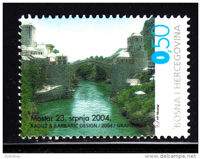 Bosnia And Herzegovina Croat Admin MNH Scott #129 50pf Reconstruction Of Old Bridge, Mostar - Bosnie-Herzegovine