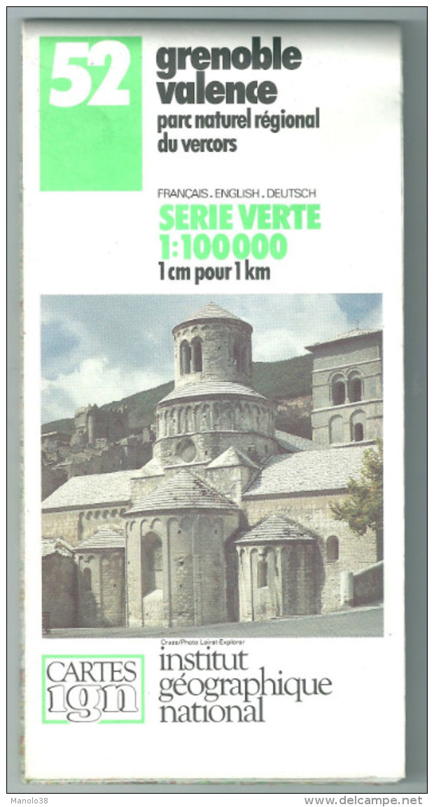 Parc Naturel Regional Du Vercors Ign Grenoble Valence1989 - Topographical Maps