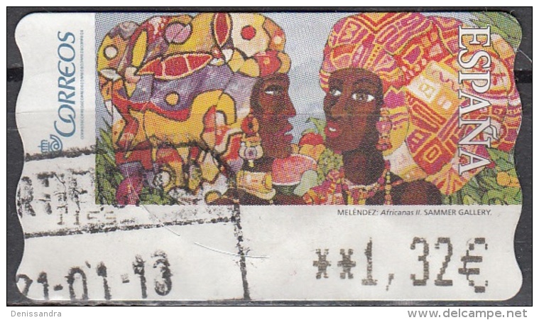 España 2005 Michel ATM 158 O Cote (2008) 3.50 Euro Luis Eugenio Meléndez Peuple Africain Cachet Rond - Oblitérés