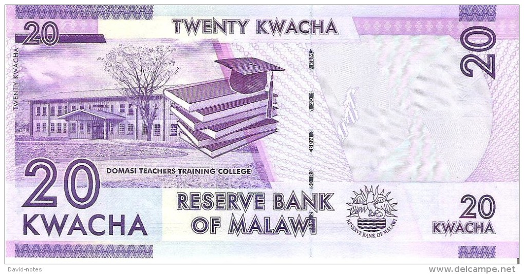 Malawi - Pick 57 - 20 Kwacha 2012 - Unc - Malawi