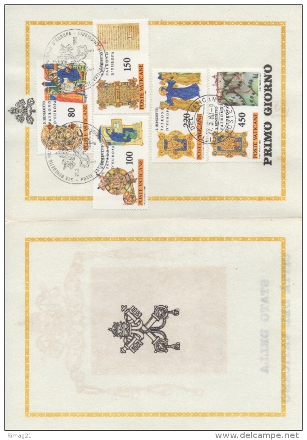 Stato Della Citta Del Vaticano 1980 - Carnets