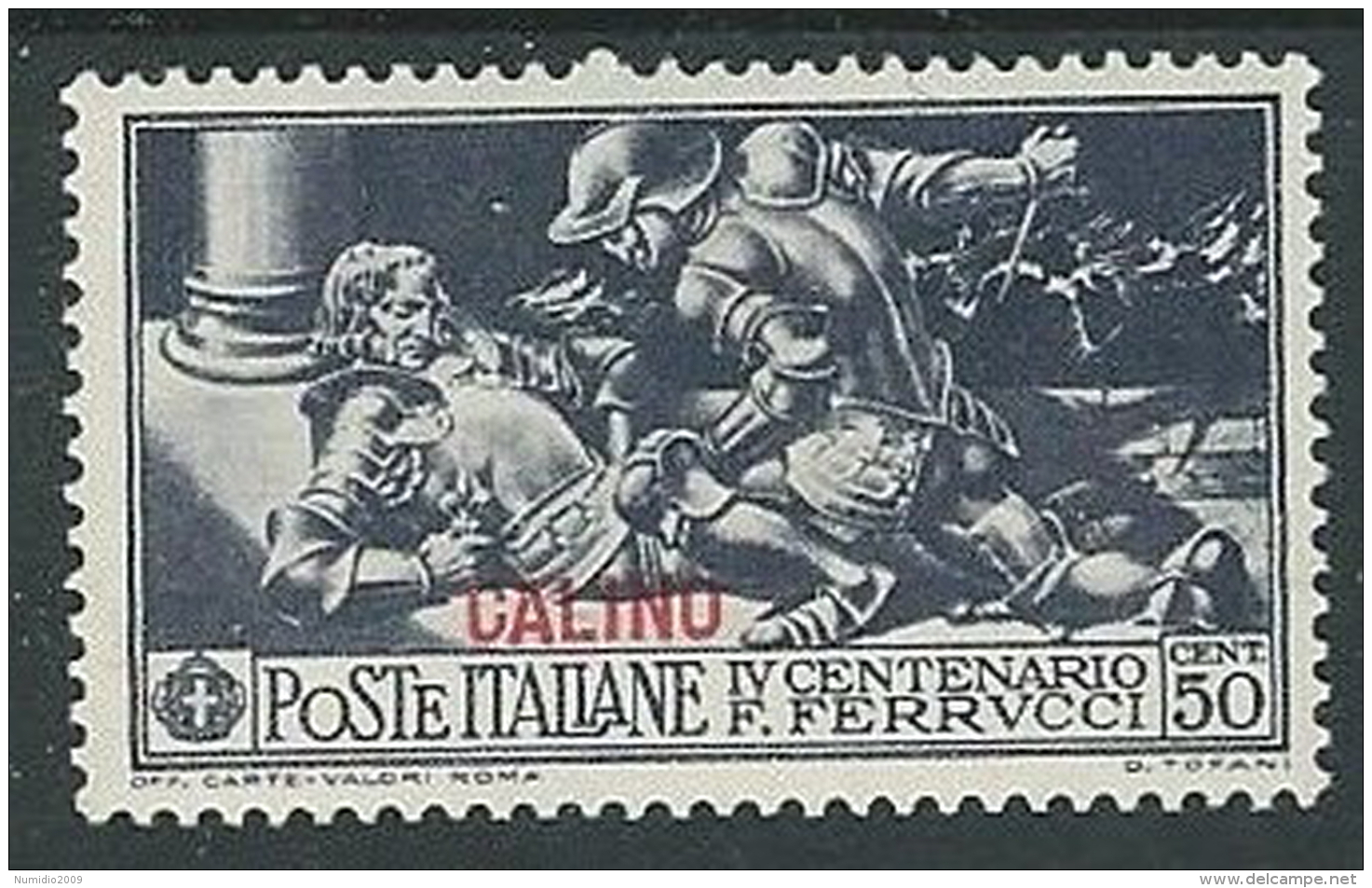 1930 EGEO CALINO FERRUCCI 50 CENT MH * - K120 - Egée (Calino)