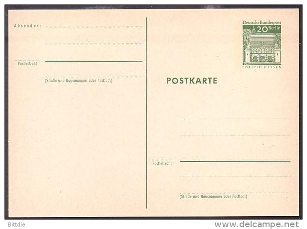 Berlin  P 71 , *   (2891) - Cartes Postales - Neuves