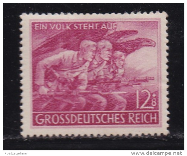 DEUTSCHES REICH, 1945, Hinged Unused Stamp(s), Volkssturm, MI 908 #16209 , - Unused Stamps