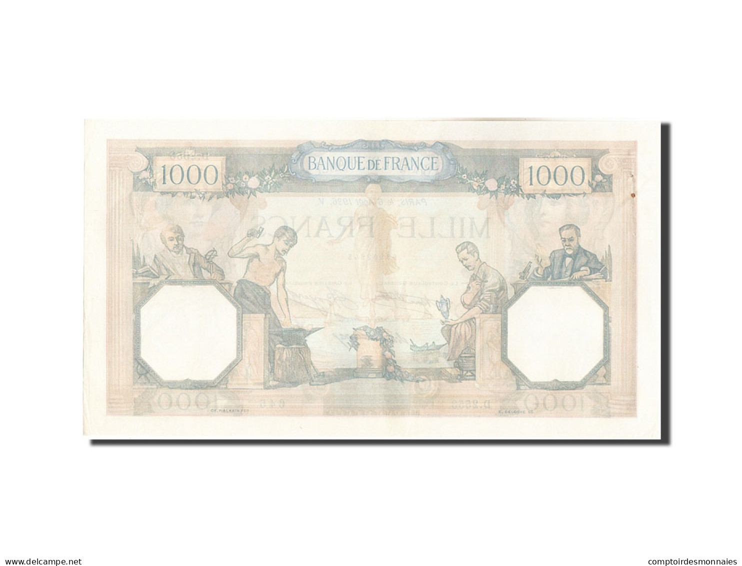 Billet, France, 1000 Francs, 1 000 F 1927-1940 ''Cérès Et Mercure'', 1936 - 1 000 F 1927-1940 ''Cérès Et Mercure''