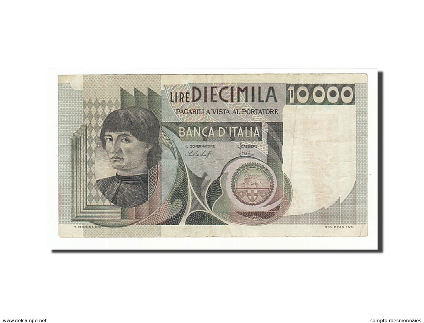 Billet, Italie, 10,000 Lire, 1976-1979, 1976-11-30, KM:106a, TTB - 10000 Lire