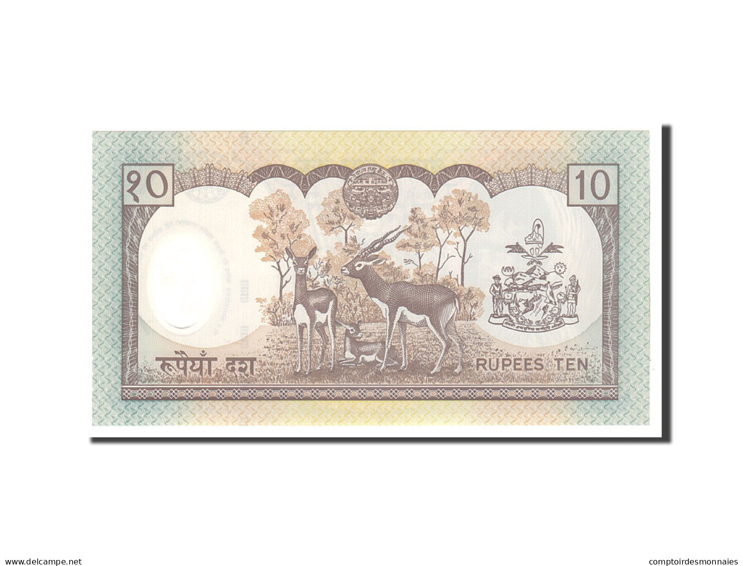 Billet, Népal, 10 Rupees, 1985, Undated, KM:31a, NEUF - Népal