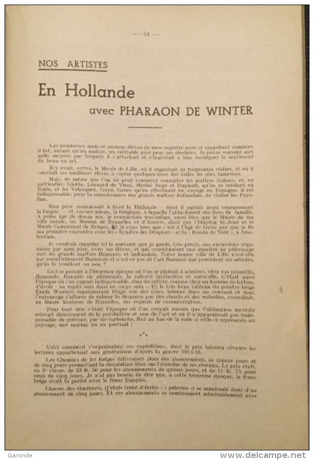 Le Beffroi De Flandre Et D´Artois Revue Mensuelle  Régionaliste 1ère Année N° 2 - Juin 1947 - Picardie - Nord-Pas-de-Calais