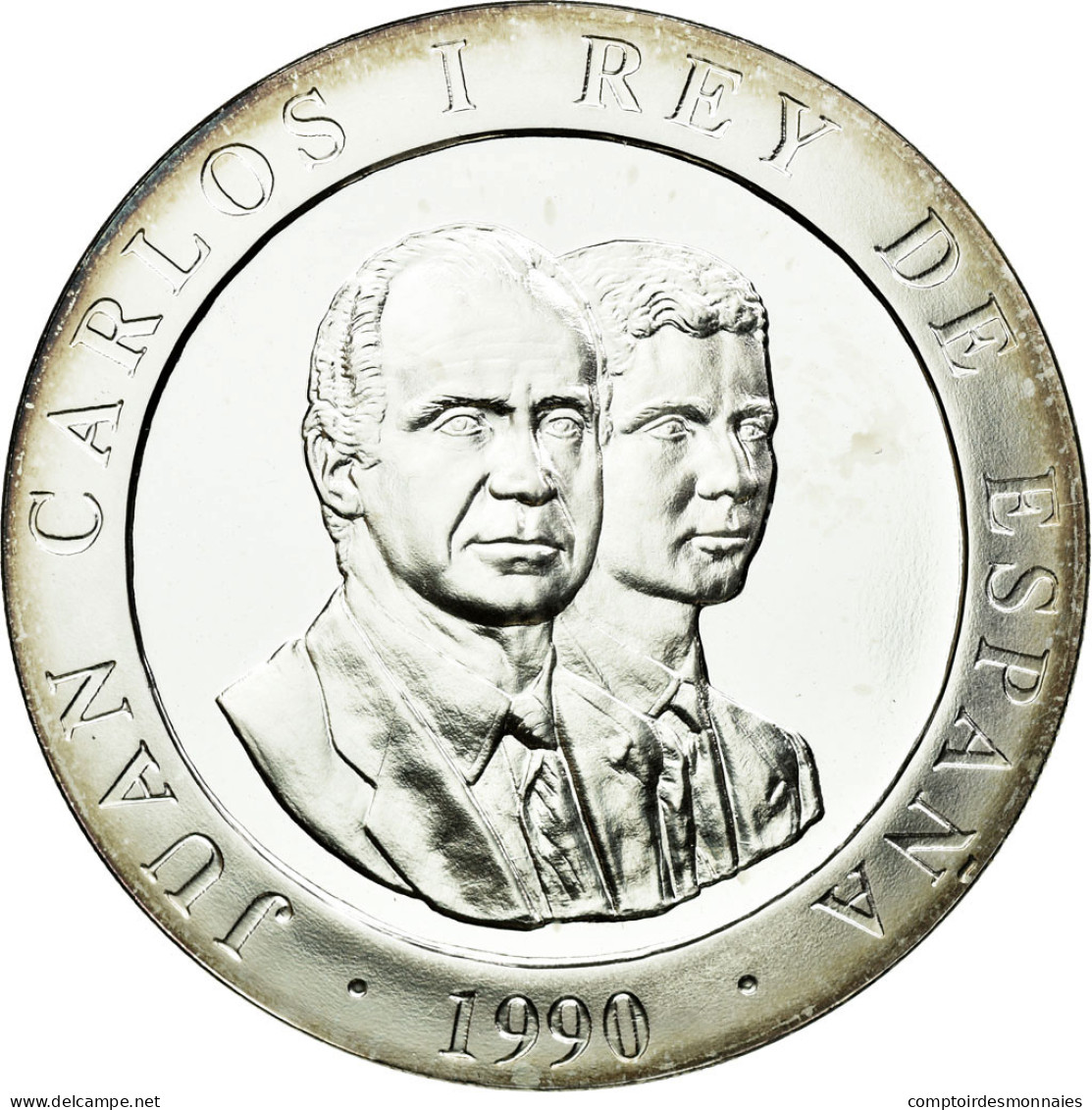 Monnaie, Espagne, Juan Carlos I, 2000 Pesetas, 1990, Madrid, FDC, Argent, KM:861 - 2 000 Pesetas